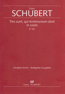 Tres sunt, qui testimonium dant in coelo, D 181