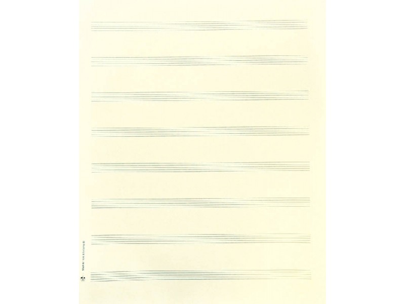 Notenpapier Großquart - Hochformat 8 Systeme