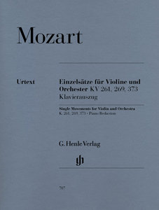 Einzelsätze für Violine und Orchester