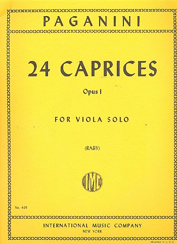 24 Capricen op. 1