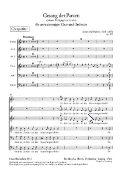 Gesang der Parzen, op. 89