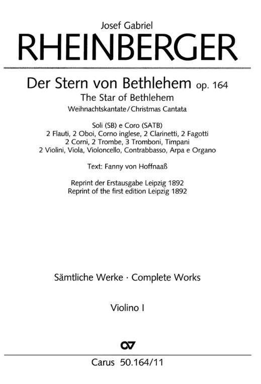 Der Stern von Bethlehem, op. 164