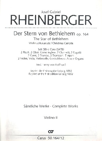 Der Stern von Bethlehem, op. 164