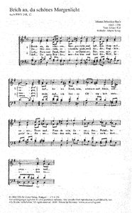 Brich an, du schönes Morgenlicht, BWV 248/12