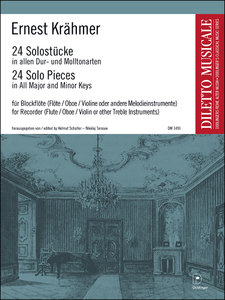 24 Solo-Stücke in allen Dur- und Molltonarten für Blockflöte (Flöte, Oboe, Vioine od. and. Mel.instr.)