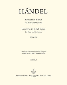 Harfenkonzert B-Dur op. 4/6 HWV 294