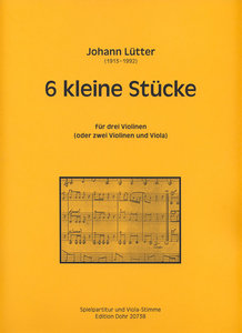 6 kleine Stücke