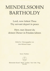 Herr, nun lässest du deinen Diener in Frieden fahren / Lord, now lettest Thou Thy servant depart in peace, op. 69/1