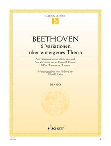 Sechs Variationen über ein eigenes Thema F-Dur op. 34