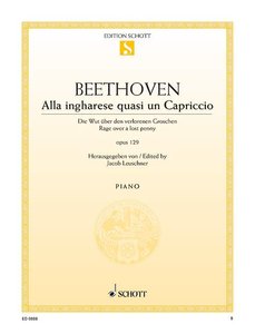 Die Wut über den verlorenen Groschen op. 129 (Rondo a capriccio)