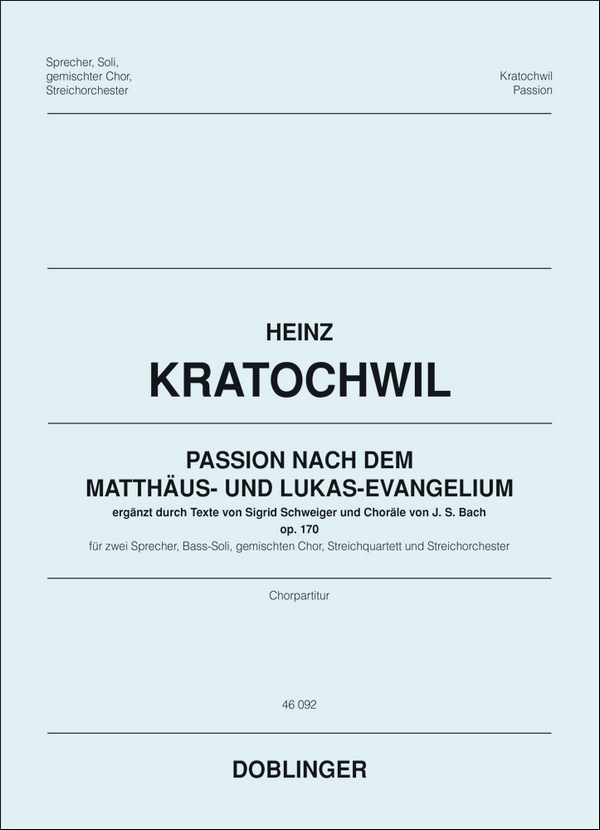 Passion nach dem Matthäus- und Lukasevangelium, op. 170