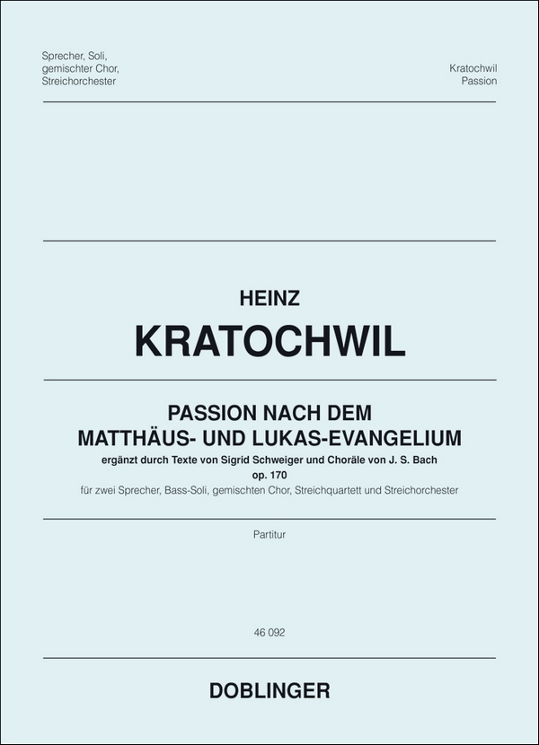 Passion nach dem Matthäus- und Lukas-Evangelium, op. 170