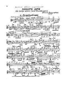 Sonate 1978 für Geige allein