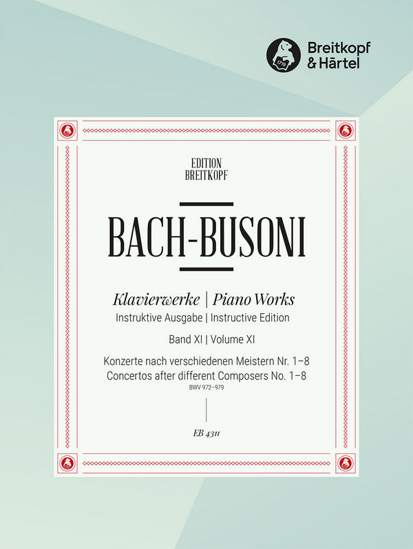 Konzerte nach verschiedenen Meistern Nr. 1 - 8 BWV 972 - 979