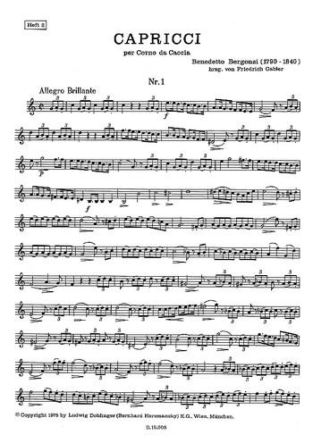 Capricci per il Corno da caccia - Heft 2