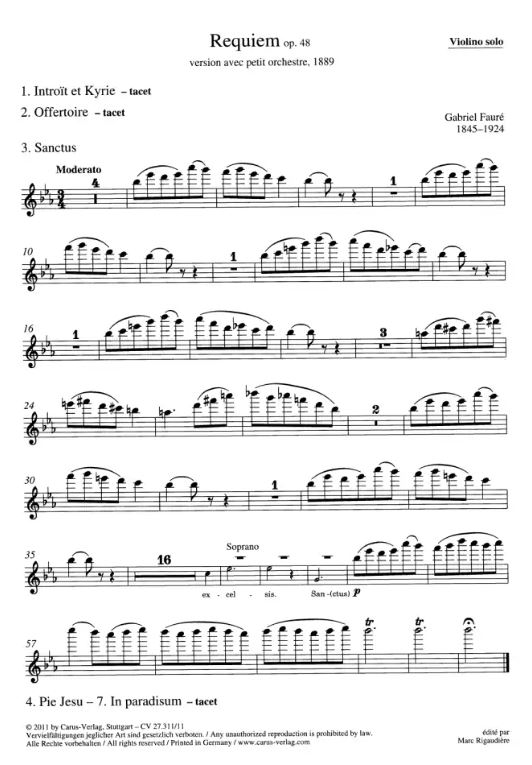 Requiem, op. 48 - Kirchenfassung 1889