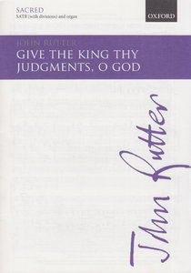 Give the king thy judgments, o God