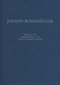Instrumentalmusik in Drucken 1 - Paduanen, Alemanden & Courenten (Nr. 1 - 50) 1645; Studentenmusic (Nr. 1 - 60) 1654 RWV 226 - 227