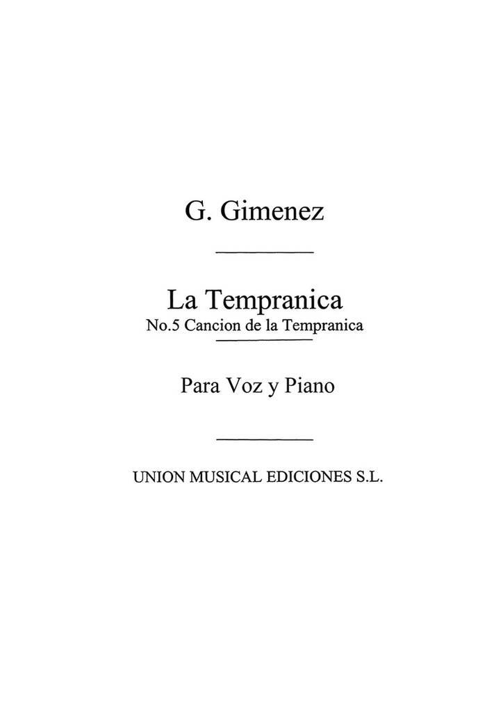 Cancion de La Tempranica No. 5