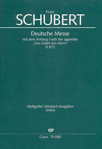 Deutsche Messe, D 872 - Orchesterfassung