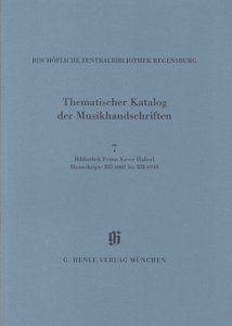 Kataloge Bayerischer Musiksammlungen 14 / 7