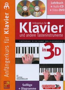 Anfängerkurs für Klavier und andere Tasteninstrumente in 3D