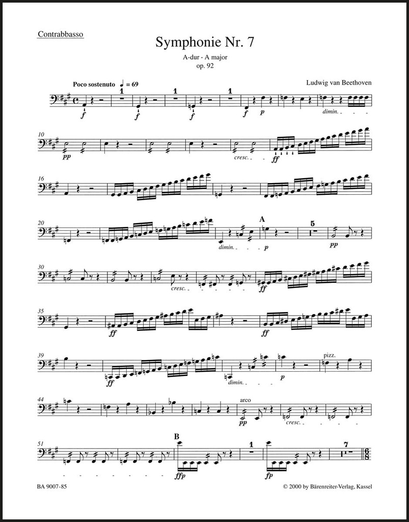 Sinfonie Nr. 7 A-Dur op. 92
