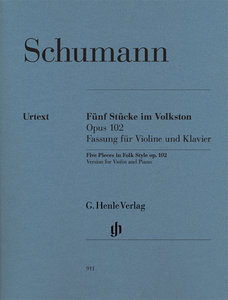 Fünf Stücke im Volkston op. 102