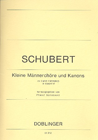 Kleine Männerchöre und Kanons