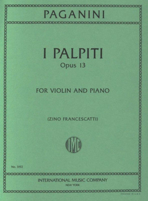 I Palpiti op. 13