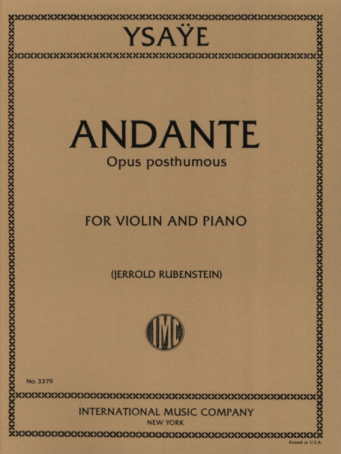 Andante op. posth