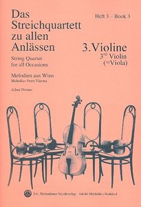 Das Streichquartett zu allen Anlässen Band 3 - Melodien aus Wien