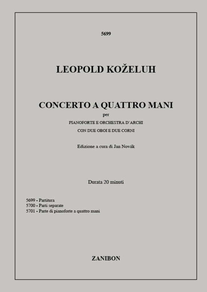 Concerto a 4 mani per pianoforte e orchestra