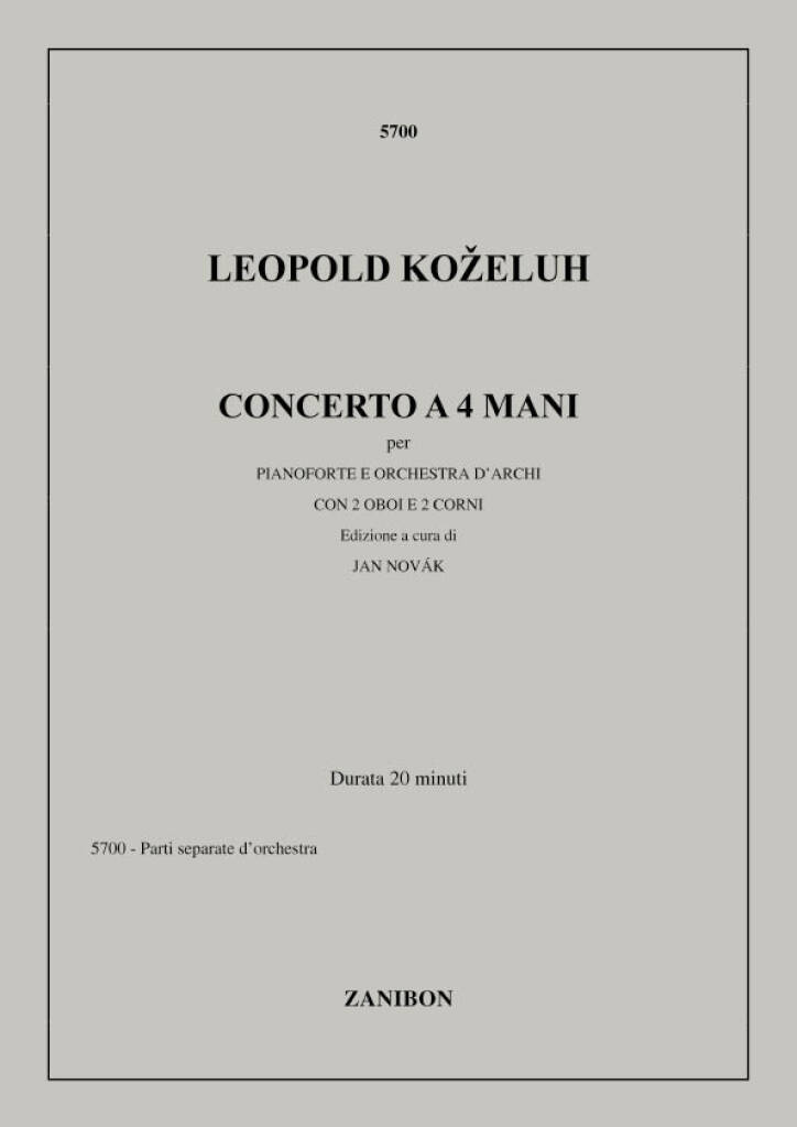 Concerto a 4 mani per pianoforte e orchestra