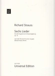 6 Lieder für tiefe Stimme und Klavier op. 19 TrV 152 (1888)