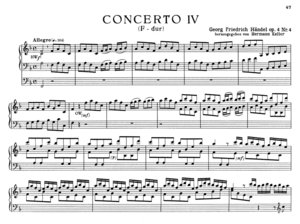 Konzerte Heft 2 op. 4/4-6 HWV 292 293 294