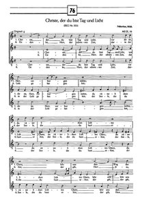 Christe, der du bist Tag und Licht