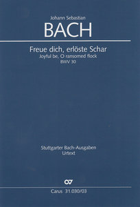 Freue dich, erlöste Schar, BWV 30