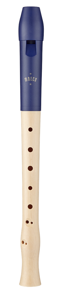 Sopran Blockflöte Barocke Griffweise Blau