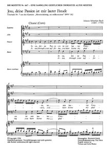 Jesu, deine Passion, aus BWV 182