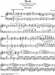 Musik zu Goethes Trauerspiel Egmont op. 84
