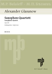 Saxophon Quartett B-Dur op. 109