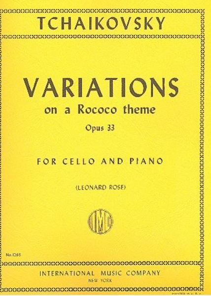 Variations on a Rococo theme op. 33