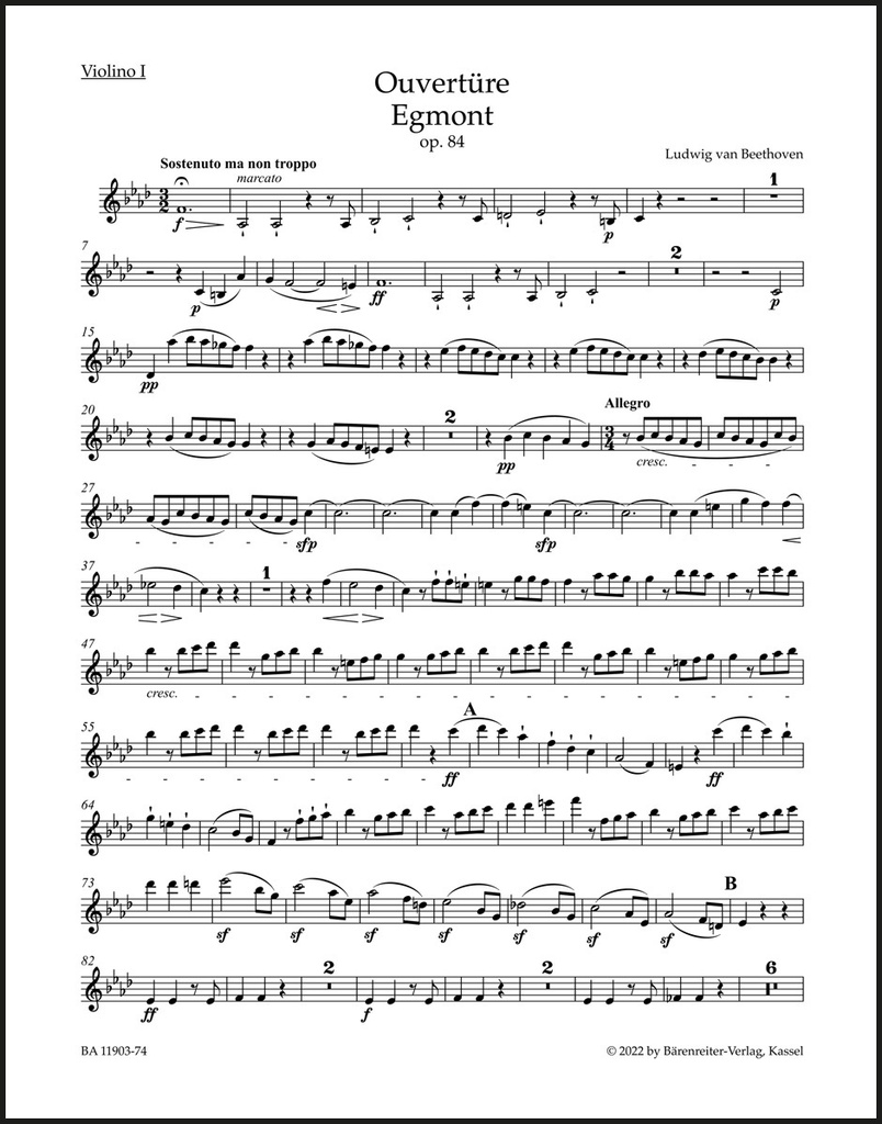 Ouvertüre "Egmont" op. 84
