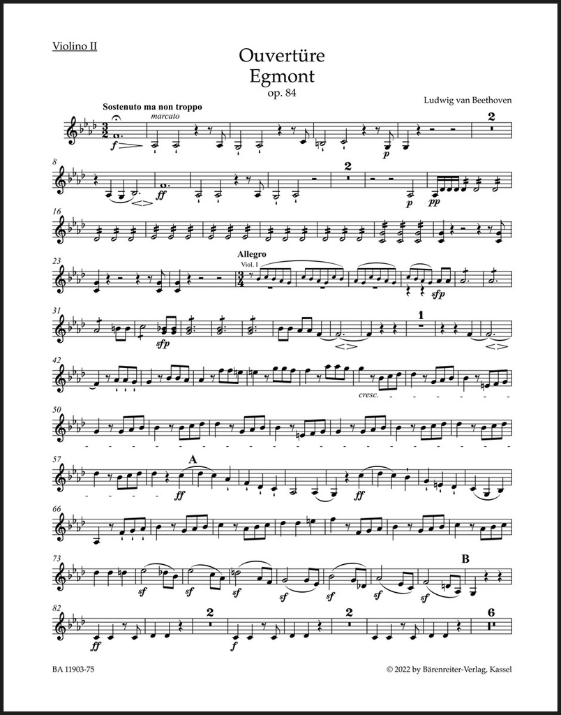 Ouvertüre "Egmont" op. 84