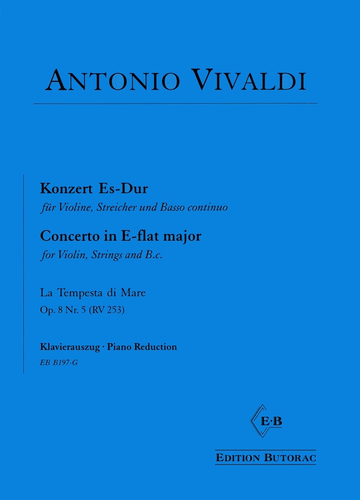 Konzert Es-Dur "La Tempesta di Mare" op. 8/5 RV 253