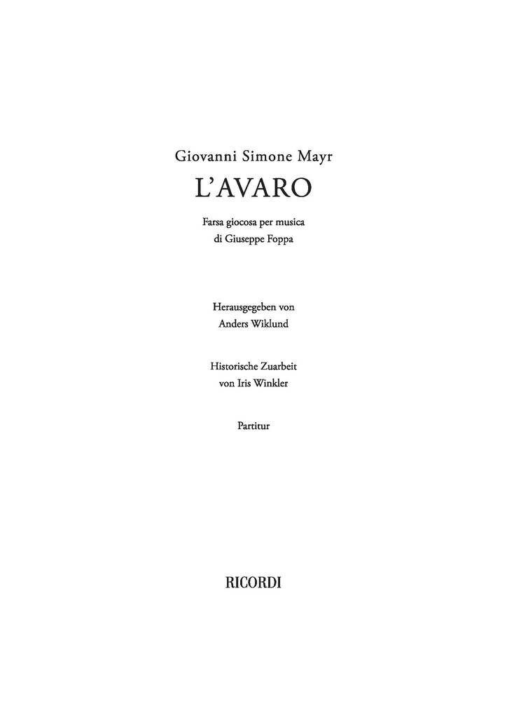 L'avaro