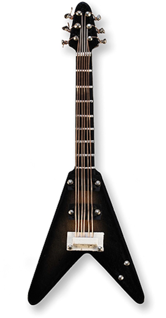 E-Gitarre Flying V magnetisch