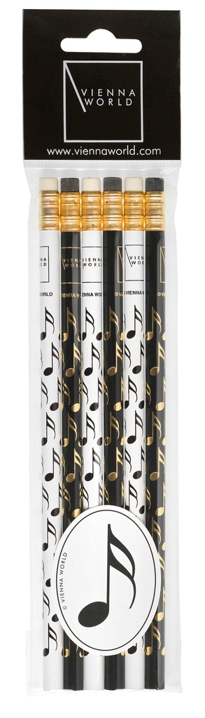 Pencil set Note black/white