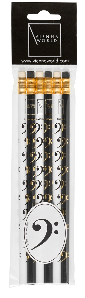 Pencil set Bass-clef black/white